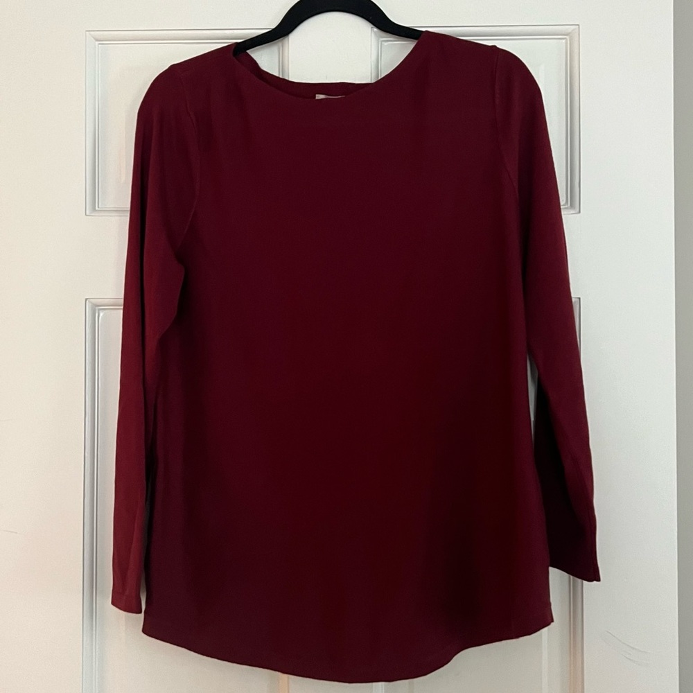 Chico’s Bateau-Neck Shirttail-Hem Pullover Sweater - Medium (Chicos 1) NWT